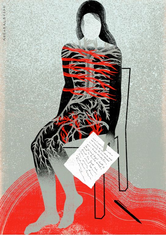 Balbusso Ilustración para el articulo «Viviendo con una enfermedad autoinmune» Fuente: The New Yorker Magazine