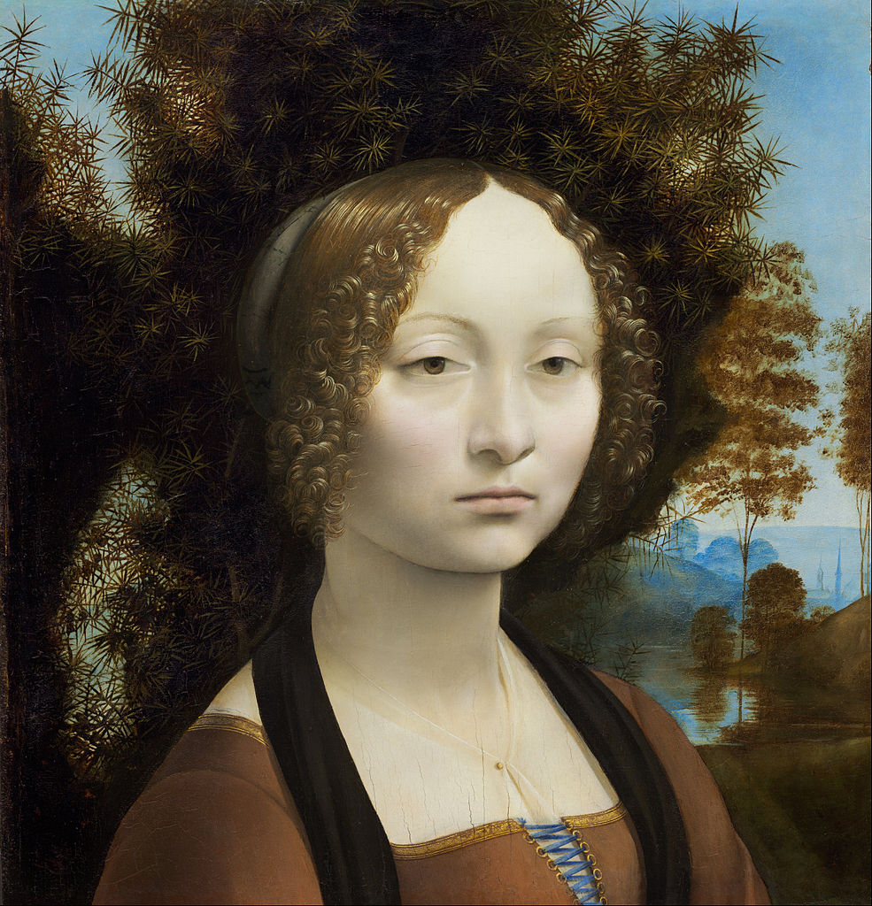 Leonardo da Vinci «Retrato de Ginevra de Benci»