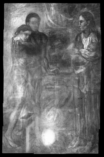 La radiografía de «La Vie» nos muestra asombrosos detalles que quedan ocultos en la composición final. Fuente: The Cleveland Museum of Art